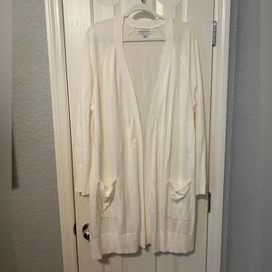 Long White Cardigan